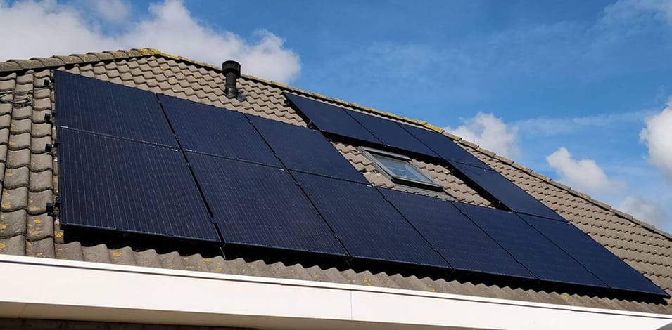 zonnepanelen per vierkante meter